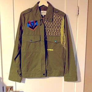 Guess military embellished jacket